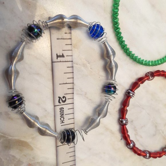 Wire and Bead Bracelets. Multi Colours. Excellent condition. - Picture 6 of 11